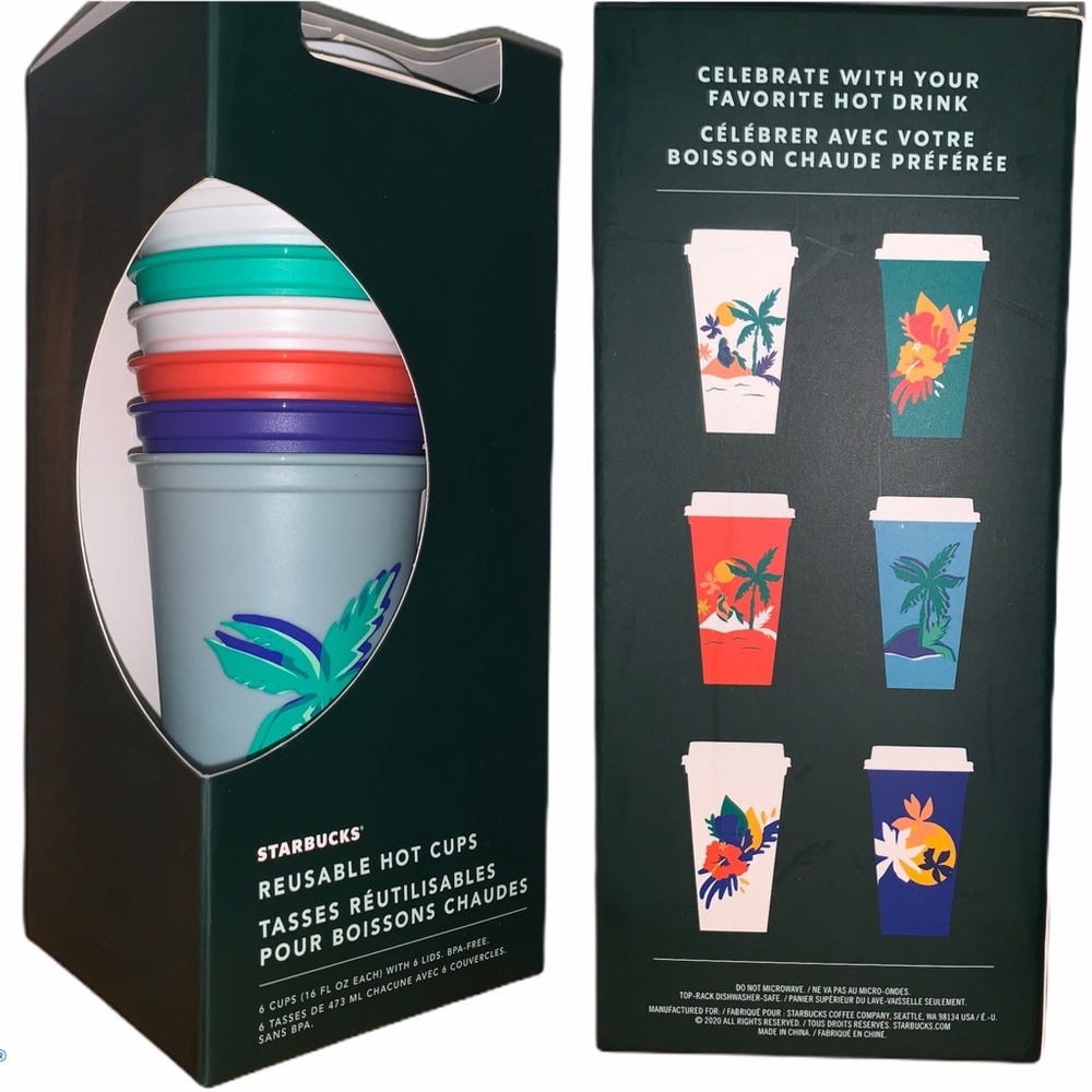 STARBUCKS 🌴 SUMMER 2020 REUSABLE HOT CUPS